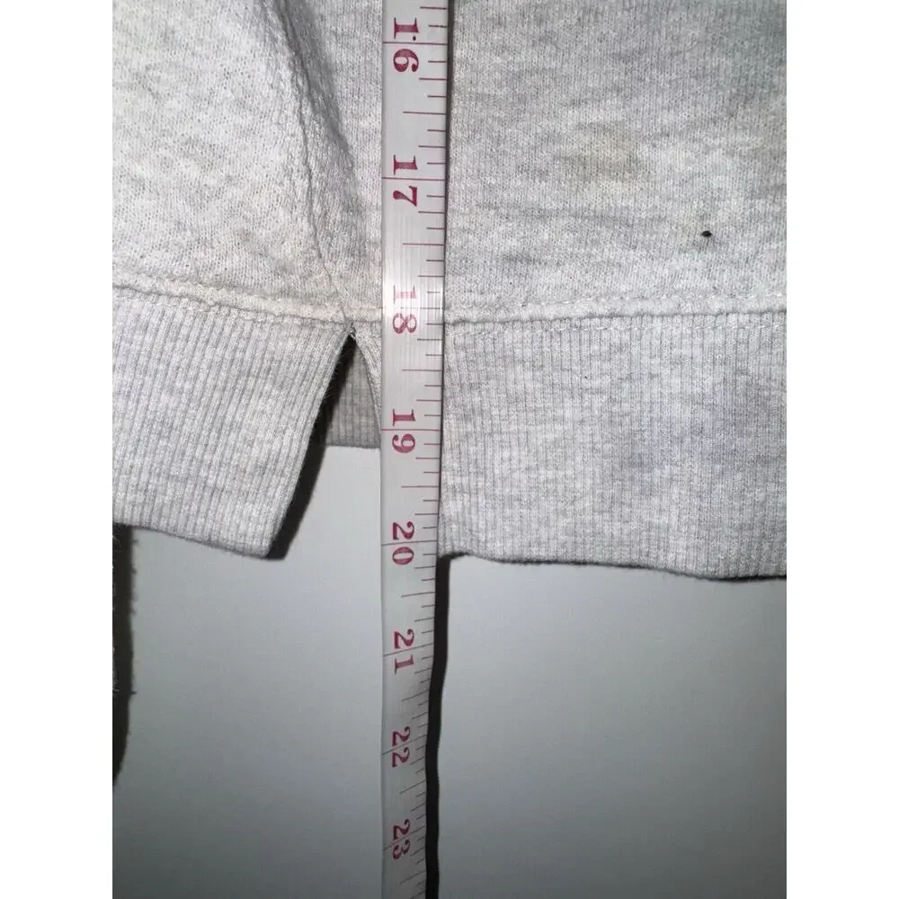 Madewell MWL Women Sweatshirt Size XXS Grey Cropped Hoodie Sweater - Picture 5 of 7